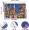New York City Diamond Painting Kits for Adults,Times Square Diamond Art Kits for Adults Beginners,DIY 5D Gem Art Paints with Diamond Home Wall Decor 12x16 inch